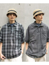 【SALE／30%OFF】リバーシブルスキッパーシャツ niko and ... ニコアンド トップス シャツ・ブラウス ブラック グリーン ブルー【RBA_E】【送料無料】[Rakuten Fashion]