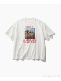 【ウルトラマンシリーズ】コラボプリントTシャツ niko and ... ニコアンド トップス カットソー・Tシャツ グレー ホワイト ブラック【送料無料】[Rakuten Fashion]