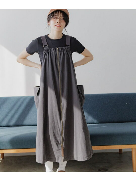 楽天市場】【SALE／30%OFF】ギャザーZIPジャンパースカート niko and 