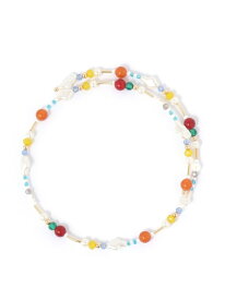 Wビーズチョーカー niko and ... ニコアンド アクセサリー・腕時計 ネックレス グレー ブラック[Rakuten Fashion]