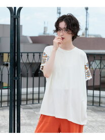 クロシェスリーブプルオーバー niko and ... ニコアンド トップス カットソー・Tシャツ ブラック ブルー ホワイト【送料無料】[Rakuten Fashion]