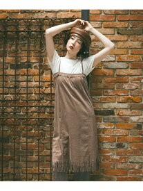 2WAYフリンジワンピーススカート niko and ... ニコアンド スカート ロング・マキシスカート ブラウン グレー【送料無料】[Rakuten Fashion]