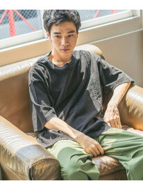 【SALE／40%OFF】ウォッシュドステッチTシャツ niko and ... ニコアンド トップス カットソー・Tシャツ ホワイト ブルー ブラック オレンジ【RBA_E】[Rakuten Fashion]