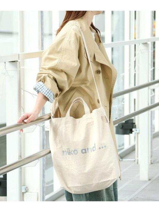 楽天市場】【SALE／50%OFF】ニコロゴ2WAYトートバッグ niko and 
