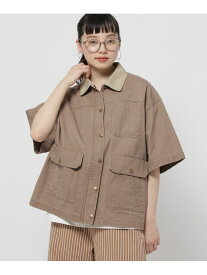 【SALE／50%OFF】半袖BOYSワークジャケット niko and ... ニコアンド ジャケット・アウター ミリタリージャケット ブラック【RBA_E】【送料無料】[Rakuten Fashion]