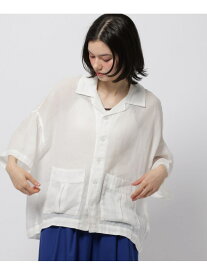 【SALE／10%OFF】ラミーシアーワークシャツジャケット niko and ... ニコアンド トップス シャツ・ブラウス ホワイト ブラック ネイビー【RBA_E】【送料無料】[Rakuten Fashion]