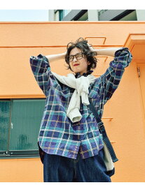 【SALE／20%OFF】40ビエラレピアチェックシャツ niko and ... ニコアンド トップス シャツ・ブラウス イエロー グリーン ベージュ ブラック ホワイト オレンジ ブラウン パープル【RBA_E】【送料無料】[Rakuten Fashion]