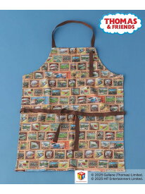 【きかんしゃトーマス】コラボ エプロン niko and ... ニコアンド 食器・調理器具・キッチン用品 エプロン ホワイト ブラウン[Rakuten Fashion]