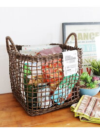 オリジナル PEバスケット/Lサイズ niko and ... ニコアンド インテリア・生活雑貨 収納用品・棚・ラック ブラウン[Rakuten Fashion]