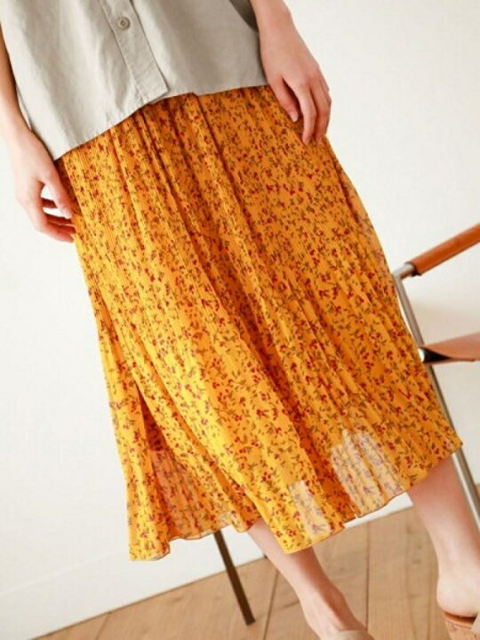 楽天市場 Sale 77 Off W プリーツカラーガラsk Niko And ニコアンド スカート ロングスカート イエロー グリーン ブラック Rba E Rakuten Fashion Niko And ニコアンド