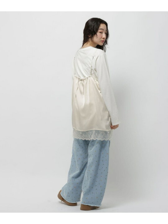 楽天市場】【SALE／30%OFF】レーストリムキャミソール niko and 