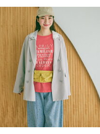 【SALE／50%OFF】2WAY衿レースビッグジャケット niko and ... ニコアンド ジャケット・アウター テーラードジャケット・ブレザー グレー【RBA_E】【送料無料】[Rakuten Fashion]