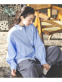 【SALE／50%OFF】クレイジーストライプマーセシャツ niko and ... ニコアンド トップス シャツ・ブラウス ホワイト ブルー グリーン ベージュ ピンク【RBA_E】[Rakuten Fashion]