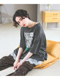 アソートフォトBIGTシャツ niko and ... ニコアンド トップス カットソー・Tシャツ ホワイト グレー ネイビー【送料無料】[Rakuten Fashion]