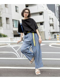Gardenタックプリントパンツ niko and ... ニコアンド パンツ その他のパンツ ブルー ベージュ レッド【送料無料】[Rakuten Fashion]