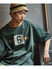 プレーティングロゴTシャツ niko and ... ニコアンド トップス カットソー・Tシャツ グレー グリーン ピンク【送料無料】[Rakuten Fashion]