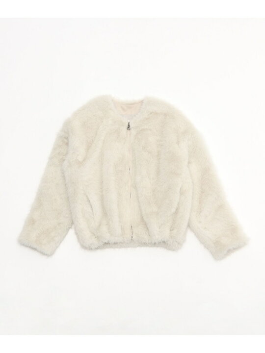 楽天市場】【SALE／50%OFF】フサフサアソートファーブルゾン niko and 