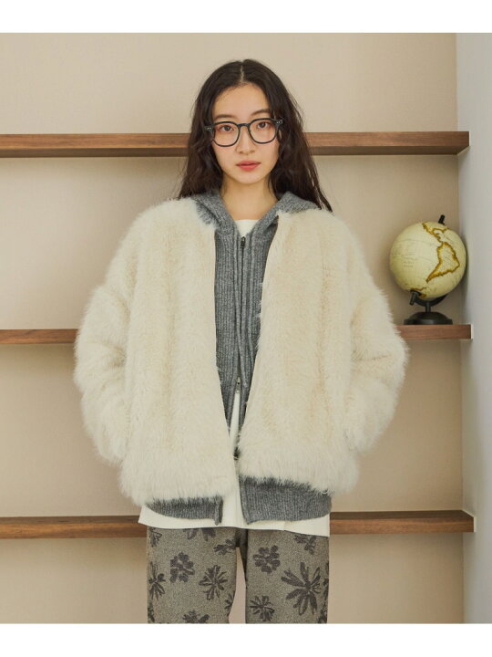 楽天市場】【SALE／50%OFF】フサフサアソートファーブルゾン niko and 