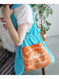 ポケット巾着トート niko and ... ニコアンド バッグ トートバッグ ネイビー カーキグリーン ホワイト ブルー イエロー[Rakuten Fashion]
