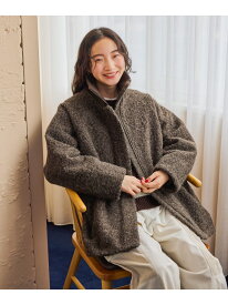 【SALE／20%OFF】ブークレZIPブルゾン niko and ... ニコアンド ジャケット・アウター ブルゾン・ジャンパー グレー【RBA_E】【送料無料】[Rakuten Fashion]