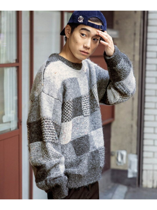 楽天市場】【SALE／20%OFF】ブロックチェックニットプルオーバー niko 