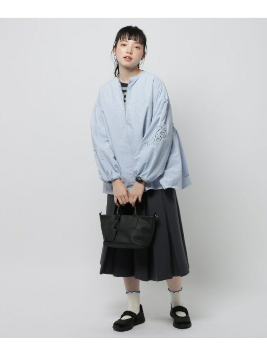 楽天市場】【SALE／50%OFF】袖ぽわっと刺繍ブルゾン niko and 