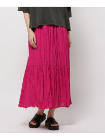 【SALE／70%OFF】クリンクル切り替えスカート niko and ... ニコアンド スカート ロング・マキシスカート ホワイト ブラック ピンク パープル【RBA_E】[Rakuten Fashion]