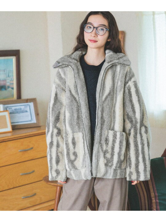 楽天市場】【SALE／50%OFF】ミックスボアZIPジャケット niko and 