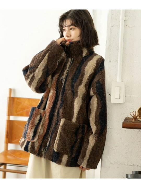 楽天市場】【SALE／50%OFF】ミックスボアZIPジャケット niko and 