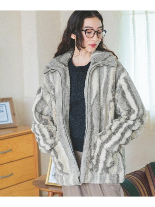 楽天市場】【SALE／50%OFF】ミックスボアZIPジャケット niko and 