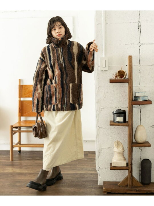 楽天市場】【SALE／50%OFF】ミックスボアZIPジャケット niko and 