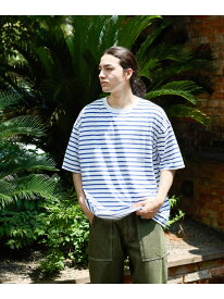 【SALE／50%OFF】プレーティングボーダーTシャツ niko and ... ニコアンド トップス カットソー・Tシャツ ブルー ネイビー【RBA_E】[Rakuten Fashion]