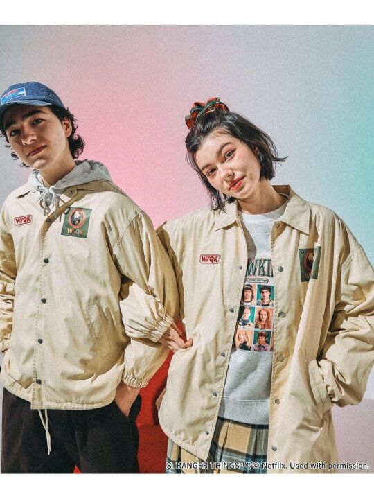 楽天市場】【STRANGER THINGS】コラボ アソートコーチジャケット niko 
