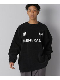 【NUMERALS】ベーシックロゴニット NUMERALS ニコアンド トップス ニット カーキグリーン ブラック【送料無料】[Rakuten Fashion]