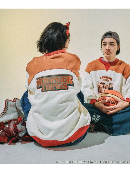 楽天市場】【STRANGER THINGS】コラボ配色スウェット niko and 