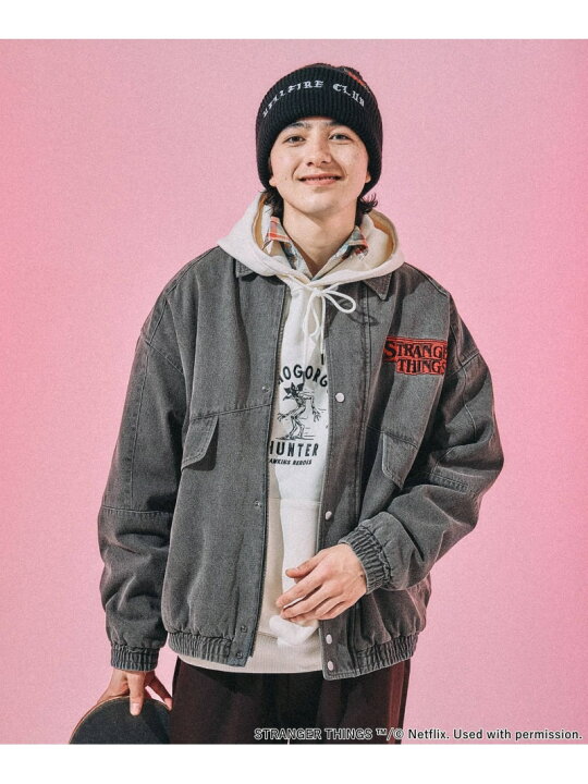 楽天市場】【STRANGER THINGS】コラボデニムブルゾン niko and 