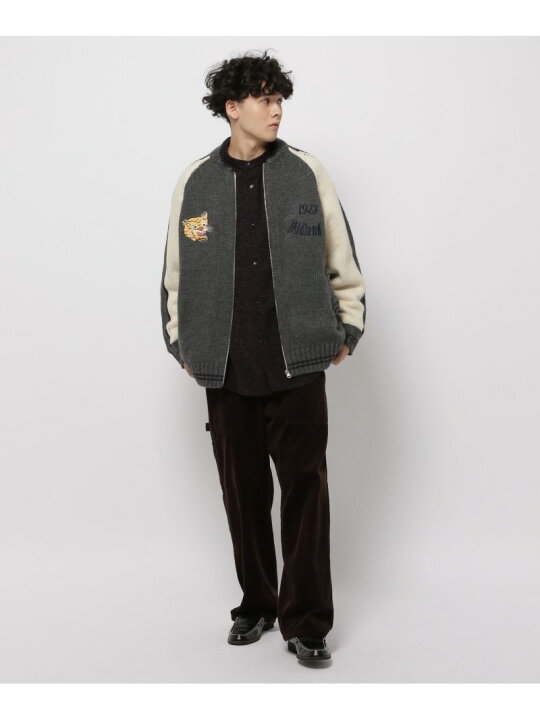 楽天市場】【SALE／50%OFF】スカジャン風ニットブルゾン niko and