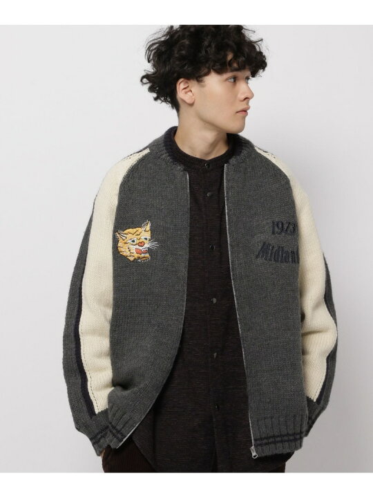 楽天市場】【SALE／50%OFF】スカジャン風ニットブルゾン niko and 