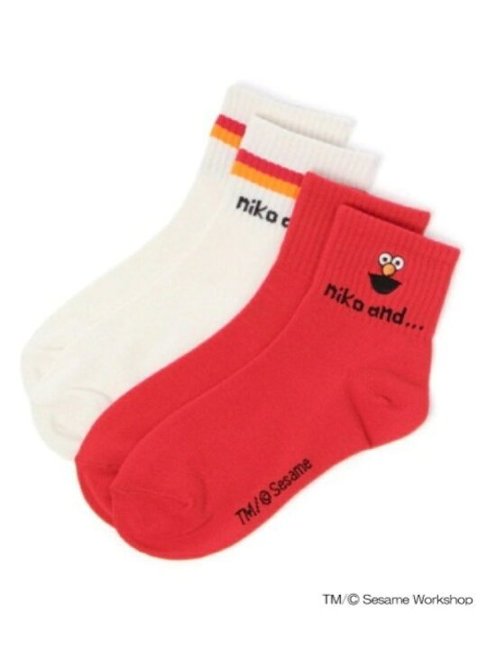楽天市場 Sale 30 Off W Sesame Street セサミストリート コラボ 2pソックス Sesame Street ニコアンド ファッショングッズ ソックス 靴下 ピンク ブルー レッド Rba E Rakuten Fashion Niko And ニコアンド