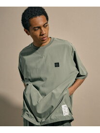 [NUMERALS]PANEL CREW NECK T-SHIRT NUMERALS ニコアンド トップス カットソー・Tシャツ ブラック カーキグリーン【送料無料】[Rakuten Fashion]