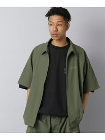 【SALE／50%OFF】【NUMERALS】ライトシェルジップシャツ NUMERALS ニコアンド トップス その他のトップス グレー カーキグリーン ブラック【RBA_E】[Rakuten Fashion]
