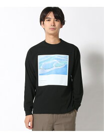 【SALE／30%OFF】(U)RUMIANDOプリントLST NUMERALS ニコアンド トップス カットソー・Tシャツ ブラック ベージュ ホワイト【RBA_E】[Rakuten Fashion]