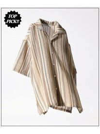 【SALE／30%OFF】アソート透かしシャツ niko and ... ニコアンド トップス シャツ・ブラウス ブルー グリーン ベージュ ピンク ブラック ブラウン【RBA_E】【送料無料】[Rakuten Fashion]