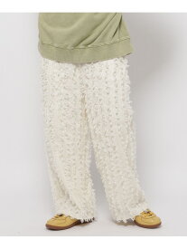 モサモサイージーパンツ niko and ... ニコアンド パンツ その他のパンツ ホワイト ブラック【送料無料】[Rakuten Fashion]