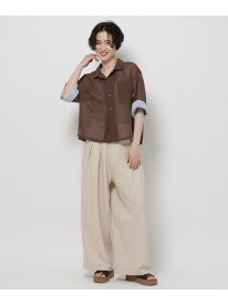 【SALE／50%OFF】イージーケアタックワイドパンツ niko and ... ニコアンド パンツ その他のパンツ ブラック レッド グレー ベージュ【RBA_E】[Rakuten Fashion]