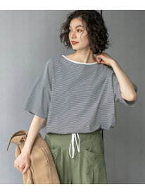 【SALE／20%OFF】サラットドロストワイドTシャツ niko and ... ニコアンド トップス カットソー・Tシャツ ブラック ホワイト【RBA_E】[Rakuten Fashion]