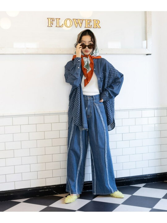 楽天市場】【SALE／30%OFF】[NKJ 2024AW] REMAKE DENIM SHIRT niko and 