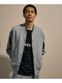 【SALE／20%OFF】[NUMERALS]SOFT STADIUM BLOUSON NUMERALS ニコアンド ジャケット・アウター ブルゾン・ジャンパー ブラック グレー【RBA_E】【送料無料】[Rakuten Fashion]
