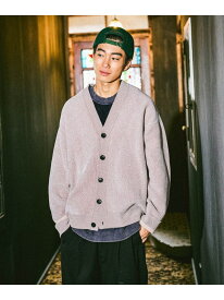 モールニットVネックカーディガン niko and ... ニコアンド トップス カーディガン ブラック ブルー ベージュ【送料無料】[Rakuten Fashion]