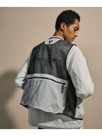 [NUMERALS]GEAR VEST NUMERALS ニコアンド ジャケット・アウター その他のジャケット・アウター ホワイト ブラック【送料無料】[Rakuten Fashion]